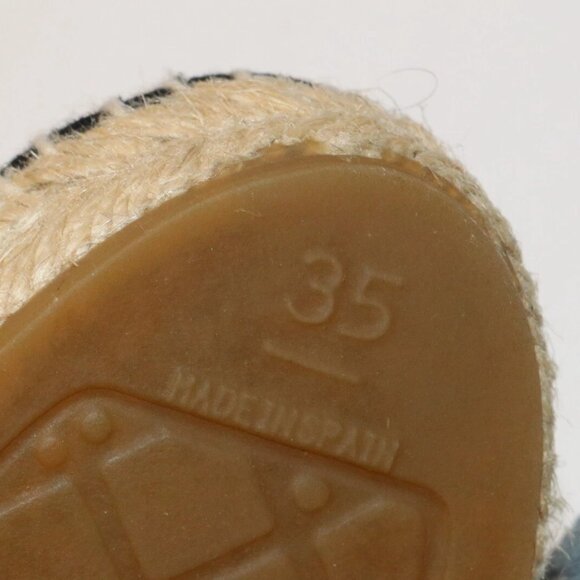 Chanel Denim Cap Toe CC Espadrilles EU 35 US 5 - Blue/Black - Picture 10 of 15